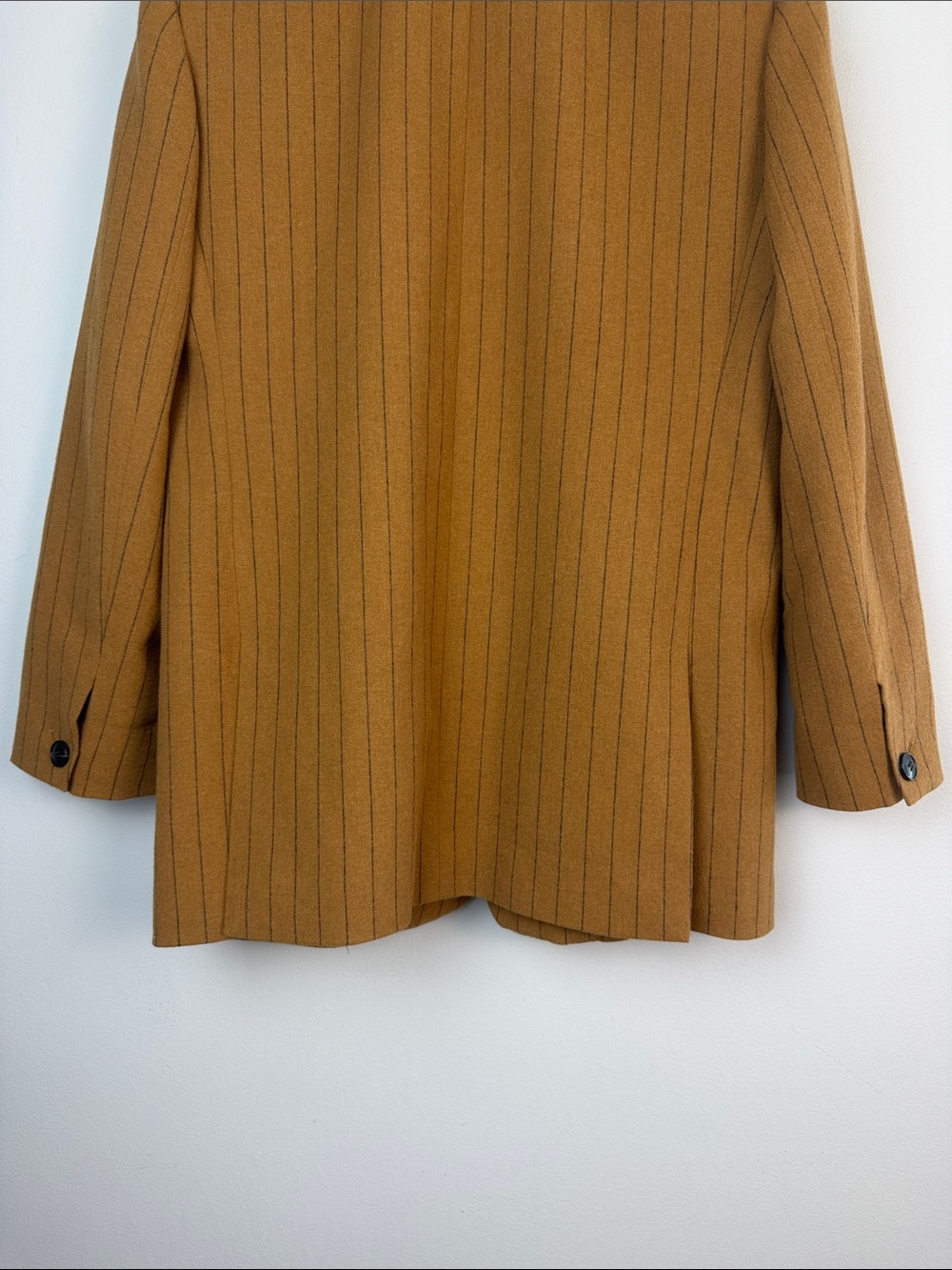 Madewell Bella Pinstripe Blazer Oversized Fit Size 4 Italian Wool Blend Office - Picture 10 of 16